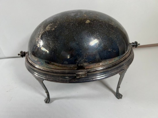 SILVER PLATE CHAFFING/SERVING DISH