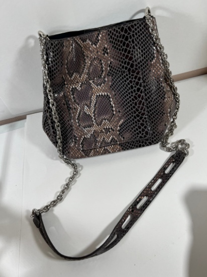 HANDBAG - FAUX SNAKE SKIN