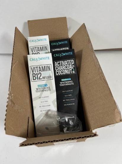 TOOTHPASTE ASSORTED - VITAMIN B12 INFUSED, ACTIVATED CHARCOAL COCONUT (CALI