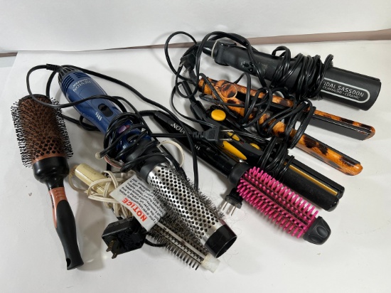 HAIR CARE - ASSORTED BRUSHES, CURLERS, STRAIGHTNERS