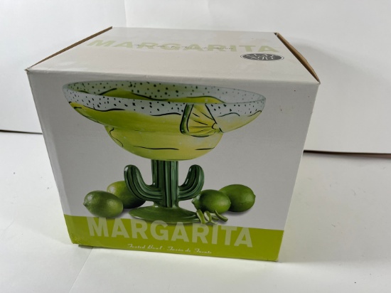MARGARITA (CLAY ART) FOOTED BOWL WITH BOX