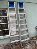 (ONLY ONE) WERNER ALUMINUM 8' LADDER (ONLY ONE LADDER)