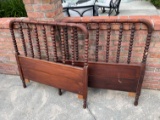 ANTIQUE WOOD HEADBOARDS (TWIN)