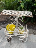 PATIO DÉCOR - PLANTER STAND (WHITE CARRIAGE)