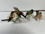 BIRD FIGURINES ASSORTED - HALLMARKED PORCELAIN