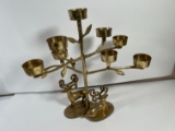 BRASS CANDLE HOLDER - DEER (MADE IN INDIA)