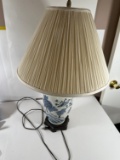 TABLE LAMP - ORIENTAL BLUE/WHITE CERAMIC BASE