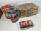 VINTAGE TINS (WHITMANS, BARNUM'S ANIMAL CRACKERS, FRANKS SMOKE CIGARS, ETC)