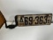 NEVEROUT ANTIQUE CAST IRON LICENSE PLATE HOLDER - INCLUDING 