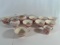 PCS - ASSORTED ENGLISH CUPS, PITCHERS, SUGAR BOWL, CREAMER CHINA