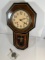 SCHOOLHOUSE REGULATOR CLOCK - CIRCA 1900 ANTIQUE - AICHIKEN CLOCK MAKERS UN