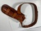LEATHER GEO. LAWRENCE CO #140L HOLSTER BELT - SA 7 1/2 (16, 38, 45)