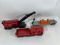 LIONEL TRAINS ASSORTED - CLASS 250 RAILROAD CRANE, SANTA FE #6130 CABOOSE,