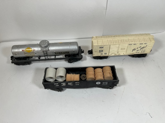 LIONEL ANTIQUE TOY TRAINS - SUNOCO, FRISCO BLT 7-57, PENNSYLVANIA 2452 CARG