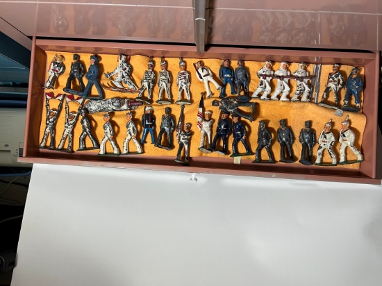 MINIATURE HAND PAINTED MILITARY SOLDIERS, LEAD SOLDIERS, ETC