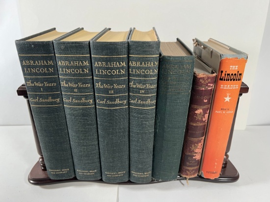 ABRAHAM LINCOLN BOOKS - (4) THE WAR YEARS I-IV CARL SANDBURG 1926  FIRST ED