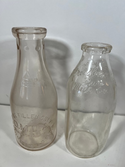 ANTIQUE GLASS MILK JARS (MURFRESSBORO, DMDA)