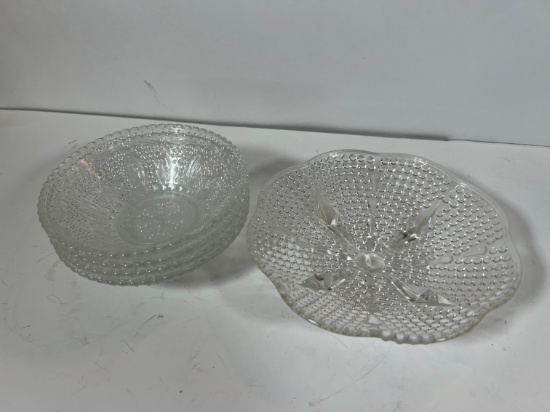 GLASS TRAYS/DISHES - ANTIQUE