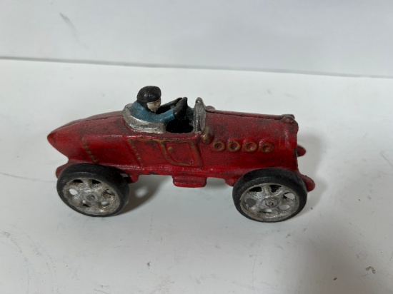 CAST IRON DIE-CAST TOY - RACE CAR