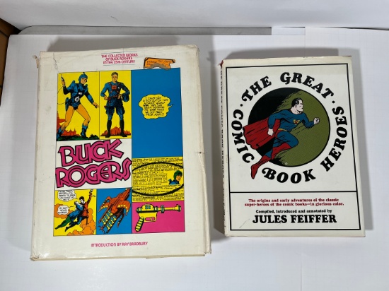 (1) BUCK RODGERS 1969 COLLECTION BOOK (1) THE GREAT COMIC BOOK HEROES COLLE