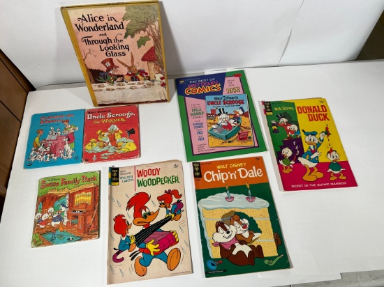 VINTAGE BOOKS/COMICS - 3 GOLD KEY 1970'S, WHITMAN TELL-A-TALE BOOKS, & MORE