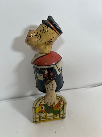 MARX TIN WINDUP WALKING POPEYE TOY - CIRCA 1935 - 7 3?4"