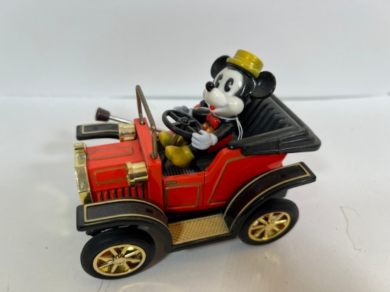 VINTAGE WALT DISNEY PRODUCTS - MADE IN JAPAN - MICKEY LEVER TOY CAR - WITH