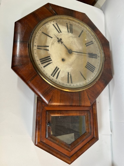 ANTIQUE CLOCK - NY ANSONIA CLOCK (SEE NOTES IN PHOTO)