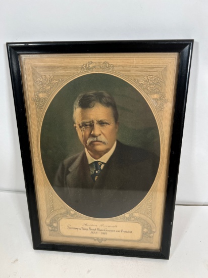 THEODORE ROOSEVELT FRAMED POSTER