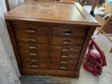 12-DRAWER ANTIQUE SORTING CABINET