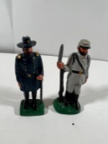 HAND PAINTED LEAD SOLDIERS (BLUE/GRAY UNIFORMS)