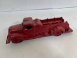 METAL MASTES CO CAST IRON TOY FIRE TRUCK - RED