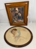 FRAMED ARTWORK - (1) BESSIE PEASE GUTMANN (LITTLE BIT OF HEAVEN) - (1) BOY