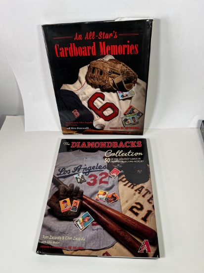BASEBALL BOOKS - "ALL STAR'S CARDBOARD MEMORIES" & "THE DIAMONDBACKS COLLEC