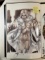 SIGNED ERIC BASALDUA WHITE QUEEN(EMMA FROST) ART PRINT NUDE (11x17)