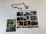 LORD OF THE RINGS LOT - STAMPS, PLUS REPLICA 