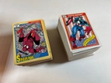 MARVEL CARD SETS - 1990, 1991 (FULL SETS, NO HOLOS) - 162 CARDS EACH
