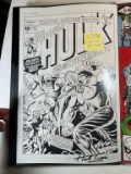 SIGNED HERBIE TRIMPE COVER RECREATION OF HULK #181 (11x17)
