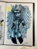 SIGNED RANIZ ART PRINT - (GREY ANGELGIRL) - (11x17)
