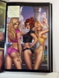 SIGNED JEREMY CLARK ART PRINT - 3 WOMEN - MIKE DEBALFO/CLARK ART - (11x17)