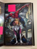 SIGNED JEREMY CLARK SPIDERMAN & SPIDERGWEN ART PRINT (11x17)