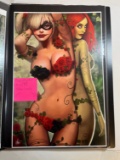 SIGNED NATHAN SZERDY PRINT - POISON IVY/HARLEY QUINN ART PRINT (13x19)