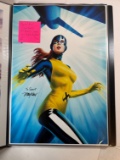 SIGNED SCOTT MAYHEW JEAN GRAY/MARVEL GIRL ART PRINT (13x19)
