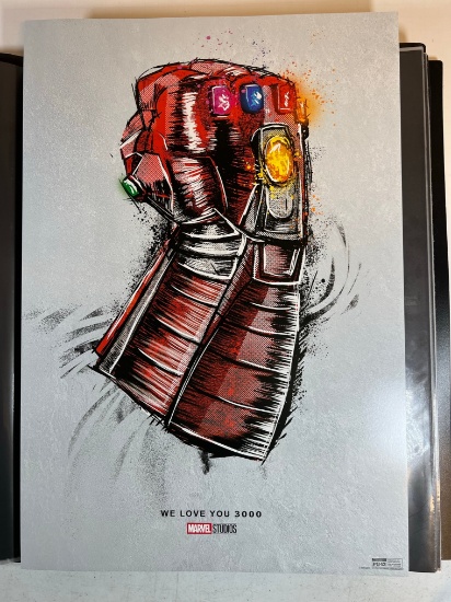 "WE LOVE YOU 3000" AVENGERS END GAME EXCLUSIVE POSTER