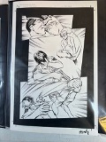 COMIC ART BOARD - SPYBOY: FINAL EXAM ISSUE #3 PAGE 6 (SIGNED POP MHAN) - (1