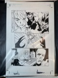 COMIC ART BOARD - SPYBOY: MANGA ISSUE #2 PAGE 17 (DOUBLE SIGNED) - (14x17)