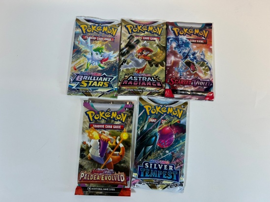 POKEMON CARDS - ASSORTED BOOSTER PACKS - BS, AR, SV, PE, ST