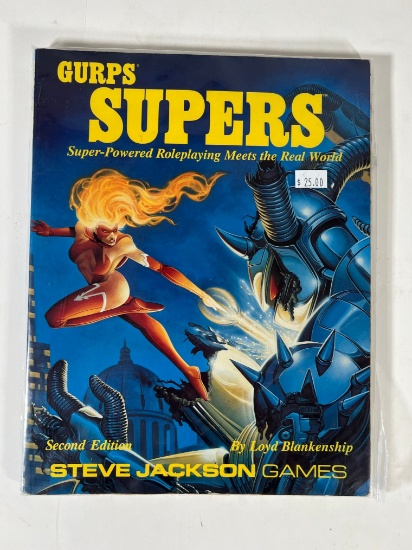 GURPS SUPERS "SUPER-POWERED ROLEPLAYING MEETS THE REAL WORLD" - STEVE JACKS