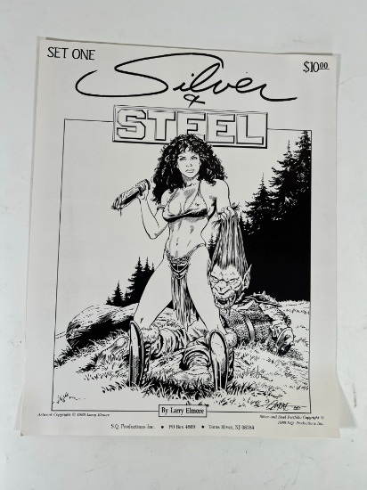 SILVER & STEEL ART PRINT - 1988 LARRY ELMORE (14"x11")