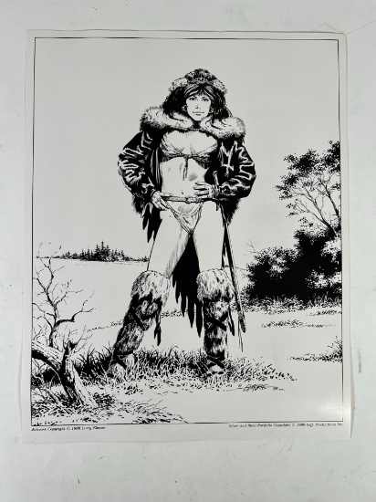 SILVER & STEEL ART PRINT - 1988 LARRY ELMORE (14"x11")